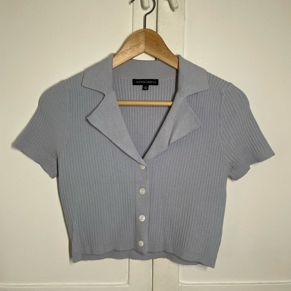 Cotton Candy LA Y2K Sweater Polo top